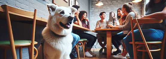 perro en ambiente pet friendly