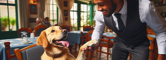 mascota en ambiente pet friendly